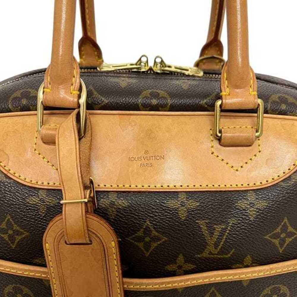 LOUIS VUITTON Authentic Brown Monogram Leather Deauville Boston Bag - Picture 7 of 11